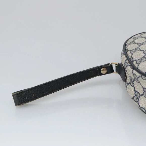 GUCCI GG Supreme Sherry Line Clutch Bag PVC Navy Red 89 01 034 Auth 103583 - Picture 6 of 16